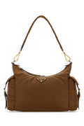 Prada Women Camel Re-Nylon Shoulder Bag