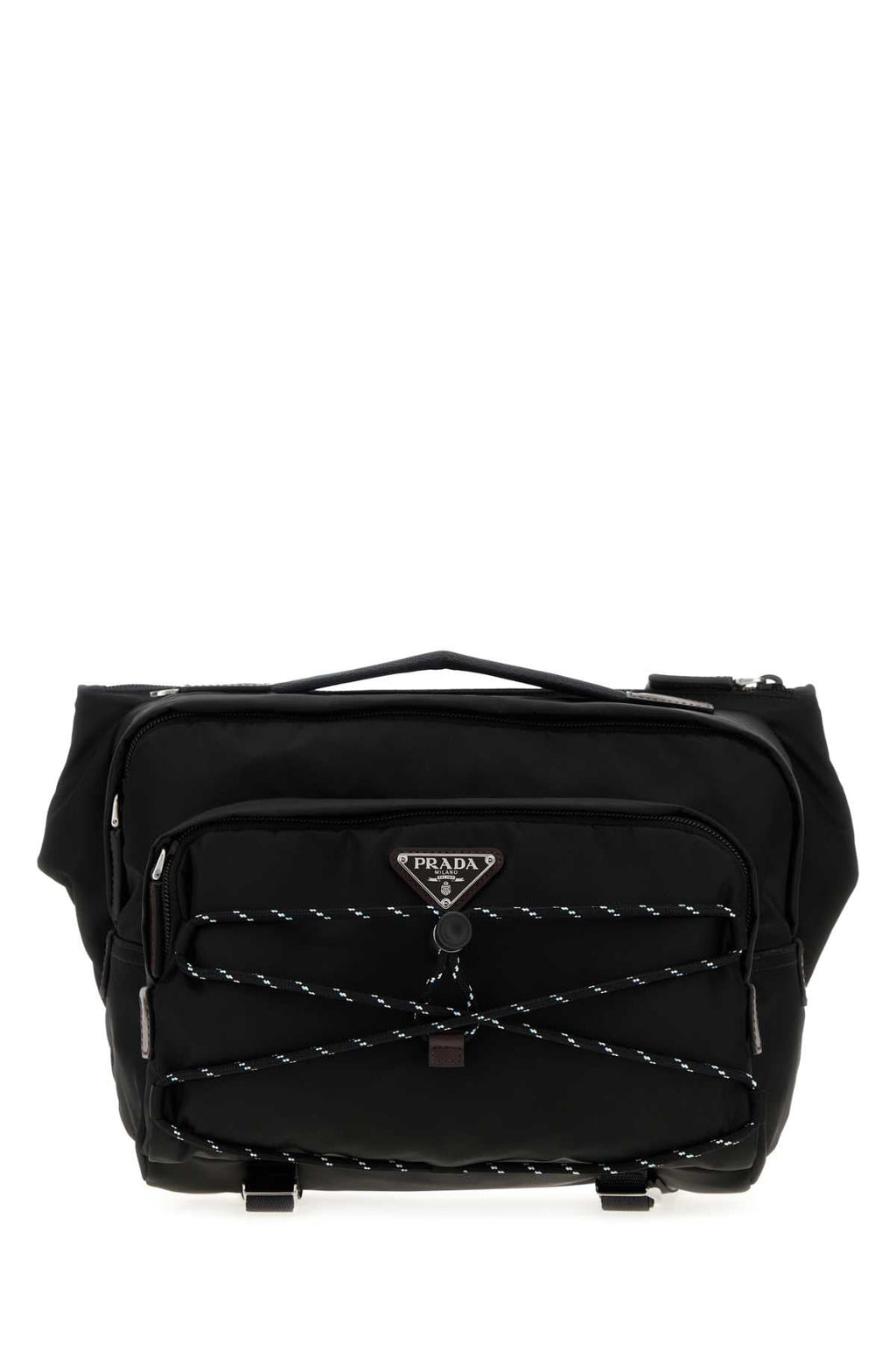Prada Men Black Re-Nylon Prada Speedrock Belt Bag