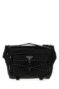 Prada Men Black Re-Nylon Prada Speedrock Belt Bag