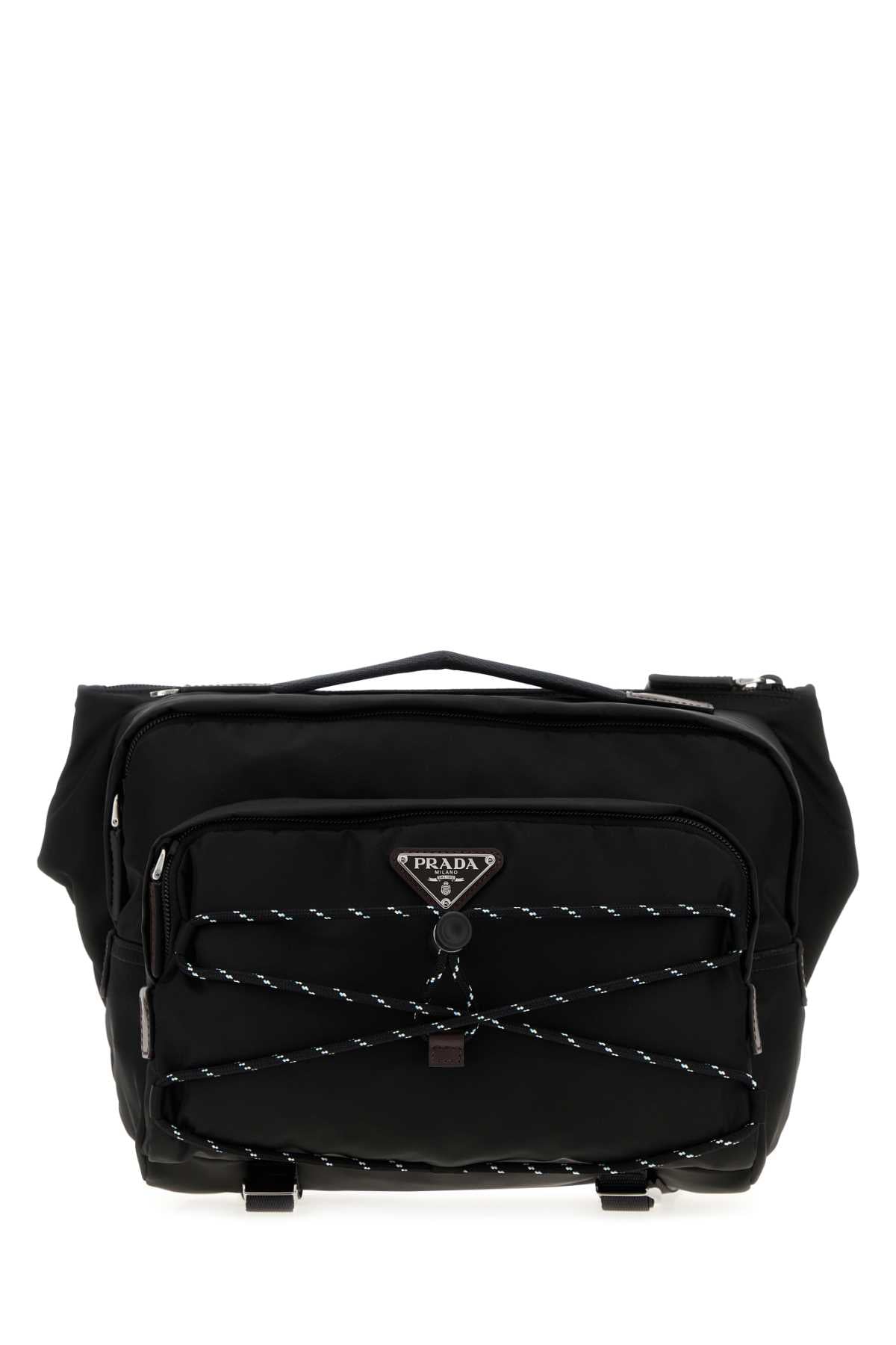 Prada Men Black Re-Nylon Prada Speedrock Belt Bag