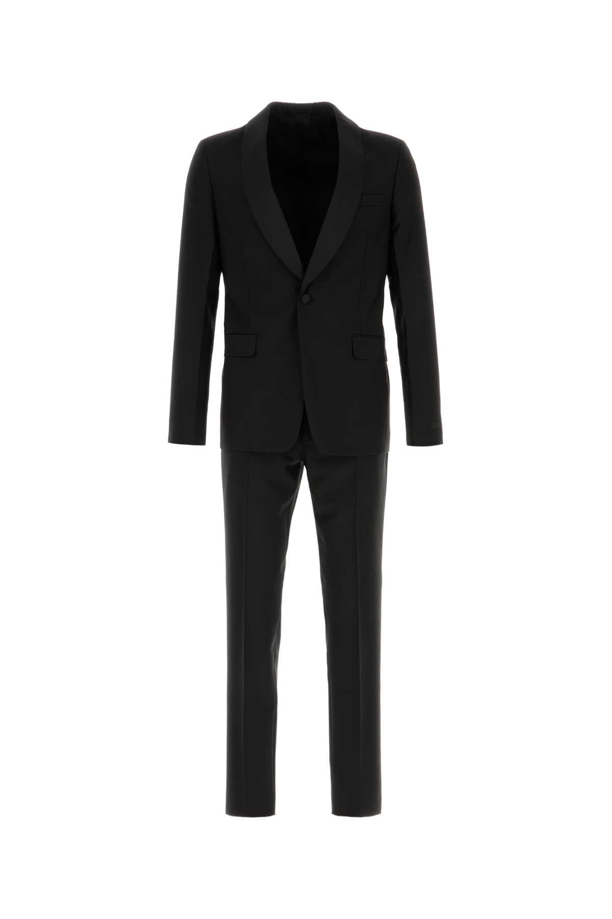 Prada Men Black Wool Blend Suit