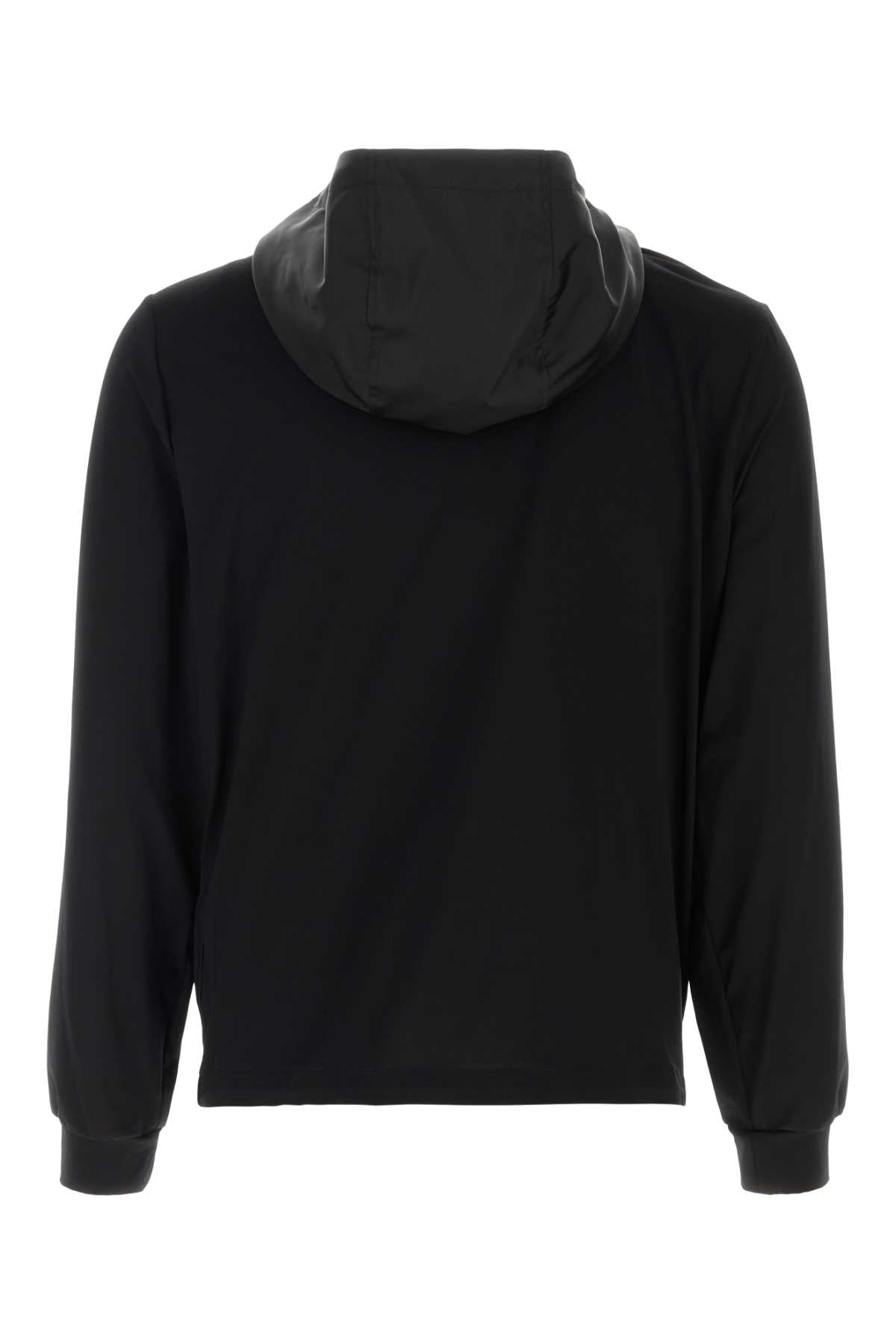 Prada Men Black Stretch Cotton Sweatshirt