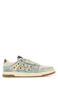 Amiri Men Denim Stud Skel  Sneakers