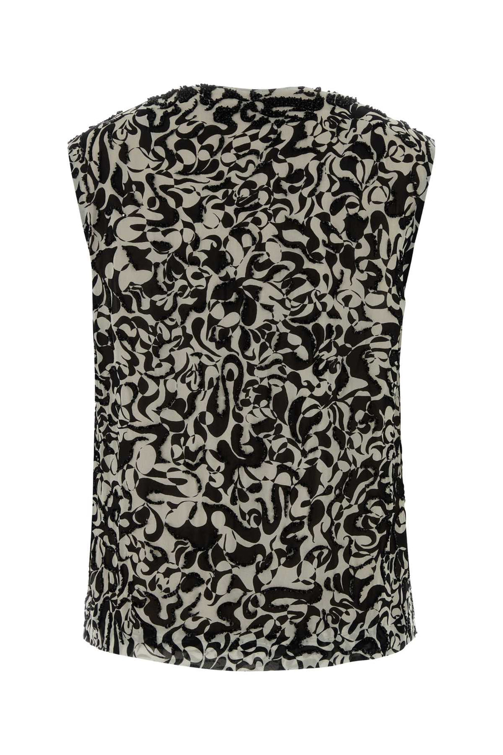 Dries Van Noten Women Printed Crepe College Top