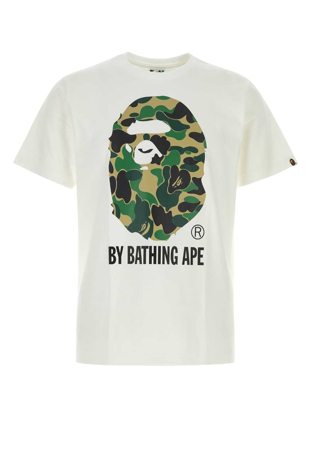 Bape Men White Cotton Abc Camo T-Shirt