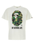 Bape Men White Cotton Abc Camo T-Shirt