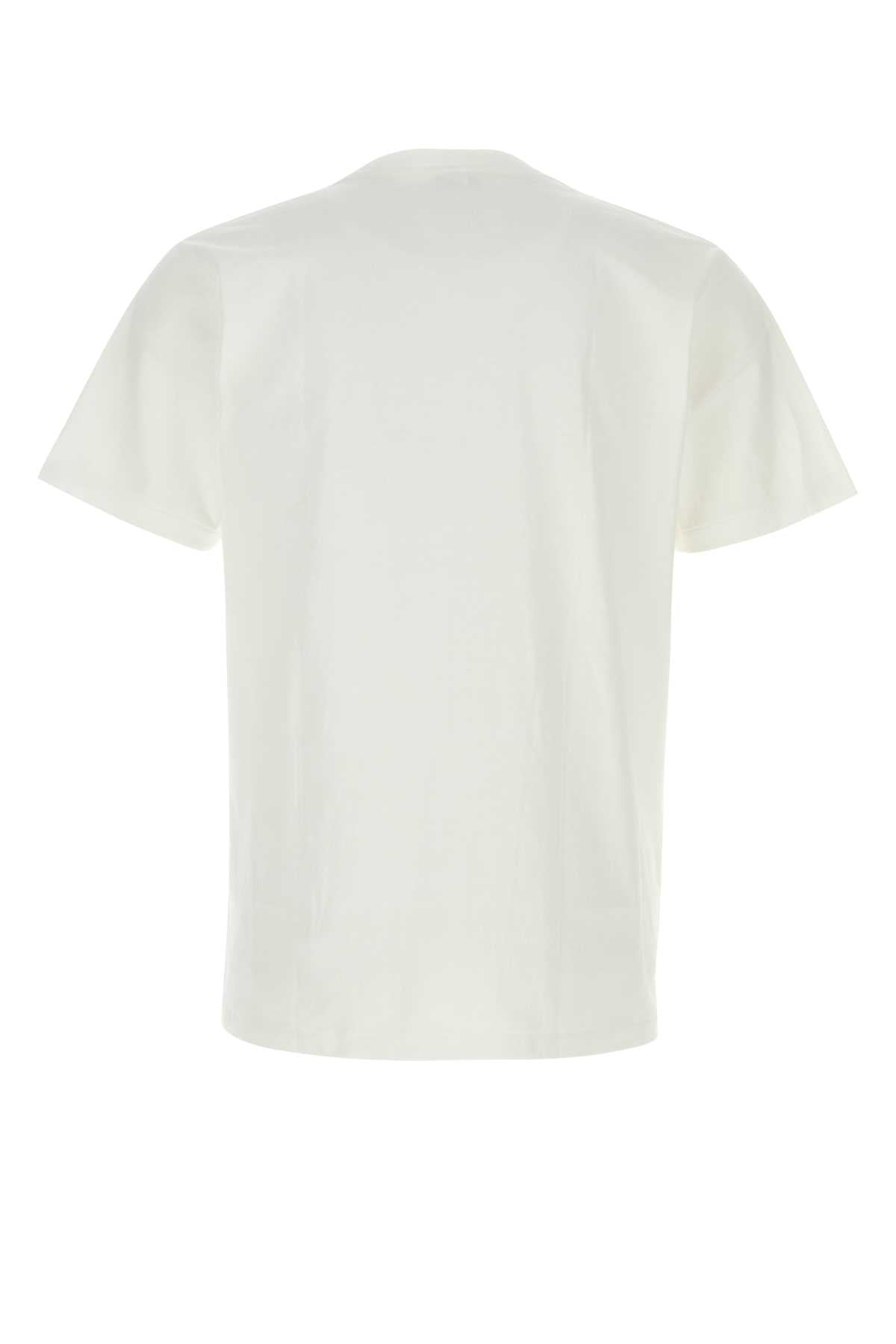 Bape Men White Cotton Abc Camo T-Shirt