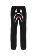 Bape Men Black Cotton Shark Joggers
