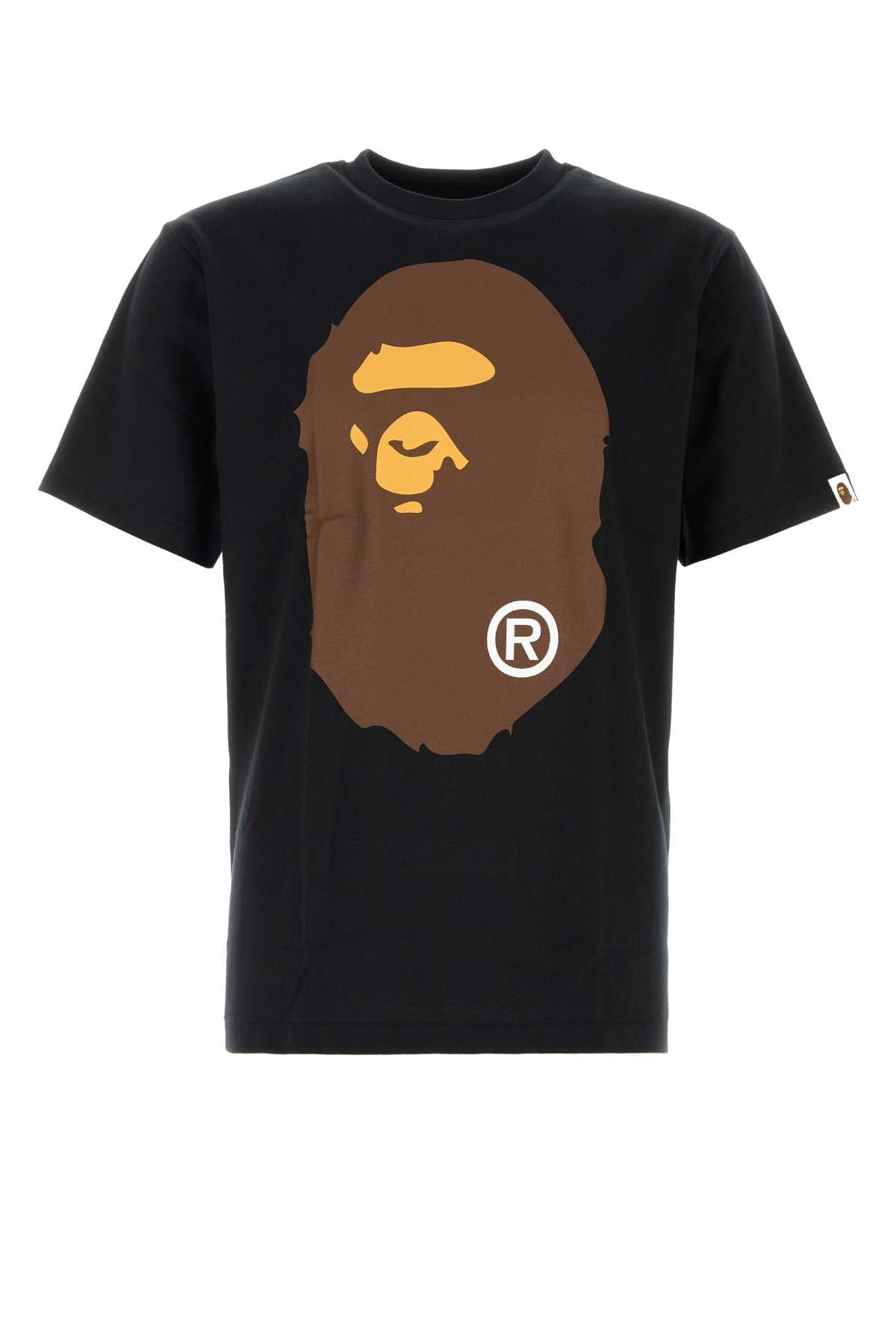 Bape Men Black Cotton Big Ape Head T-Shirt