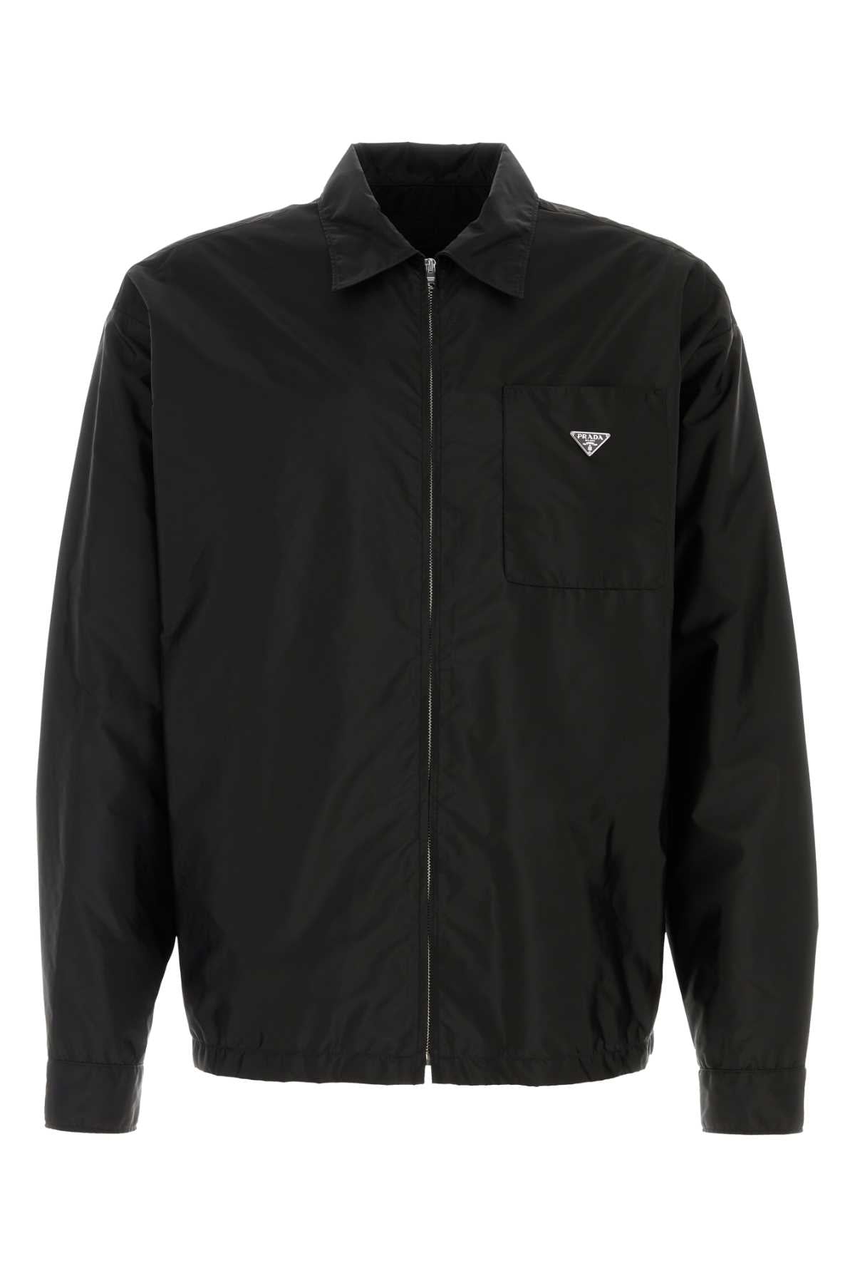 Prada Men Black Re-Nylon Shirt
