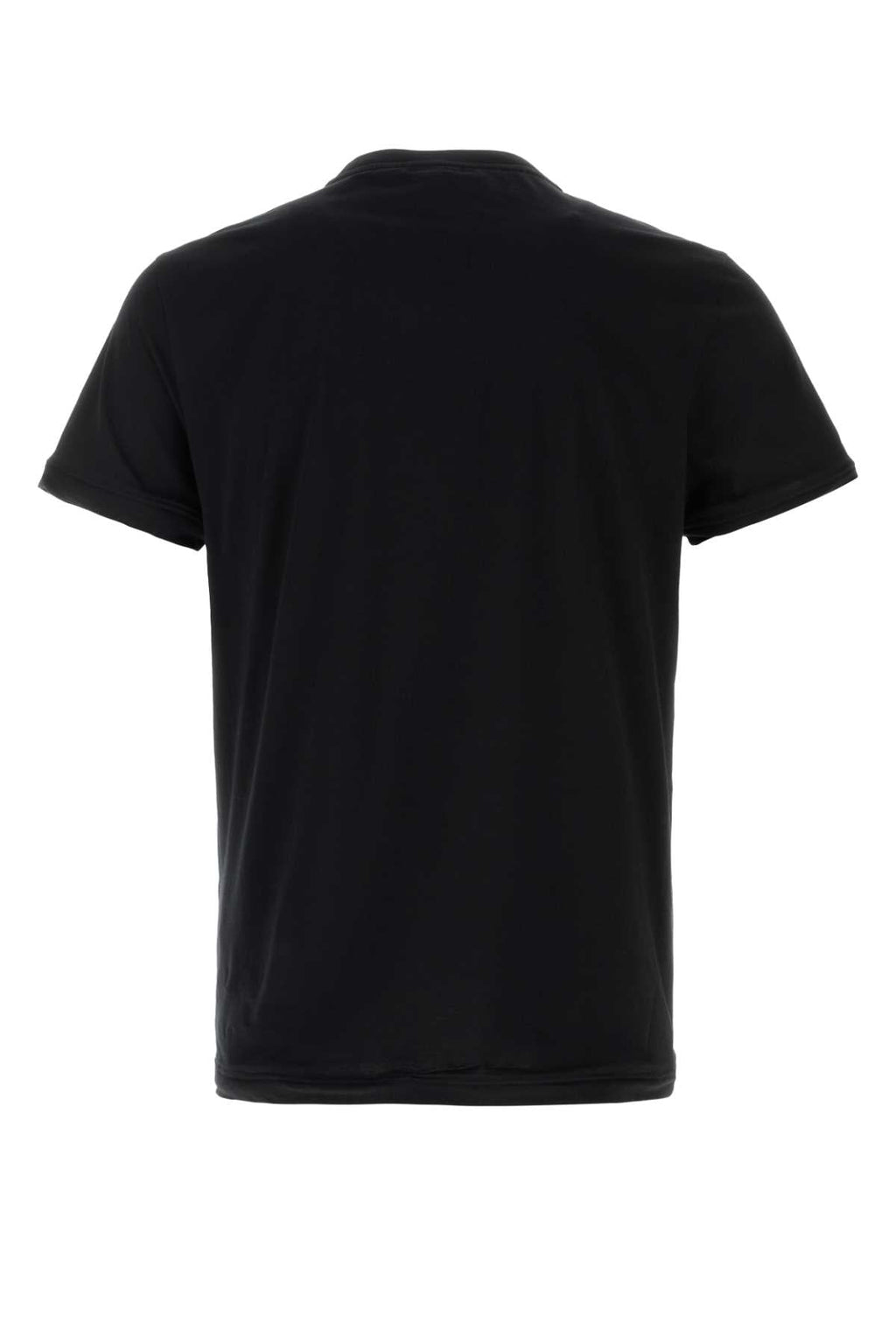 Prada Men Black Cotton T-Shirt