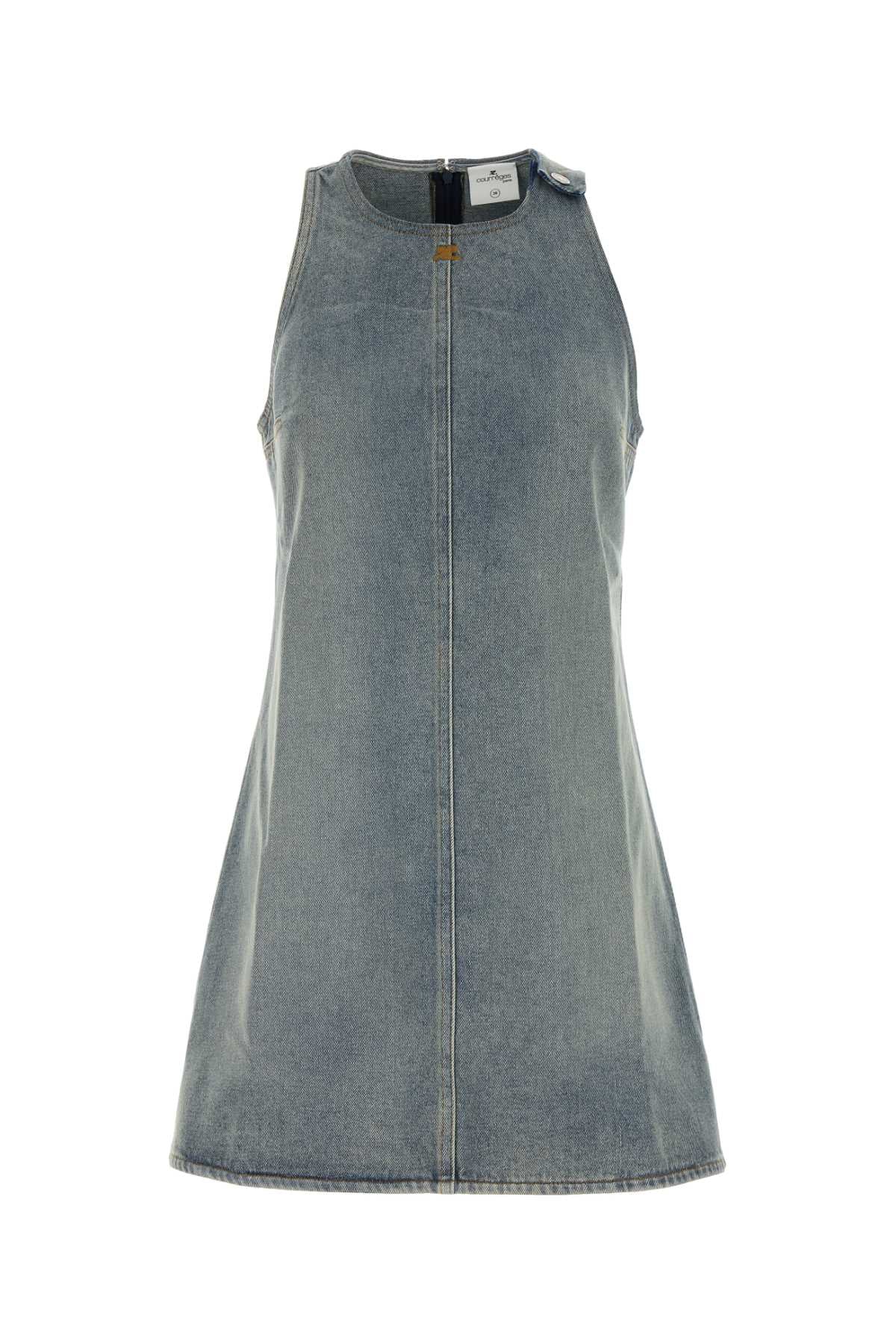 Courreges Women Denim Mini Dress