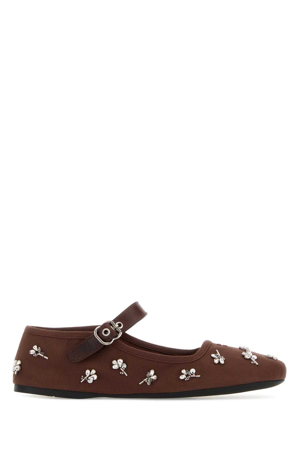 Miu Miu Women Chocolate Drill Ballerinas