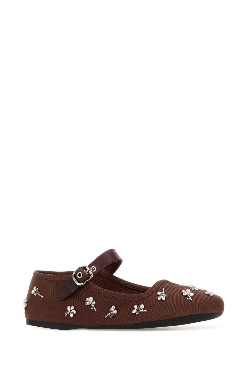 Miu Miu Women Chocolate Drill Ballerinas