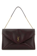 Saint Laurent Women Grape Leather Cassandre Xxl Shoulder Bag
