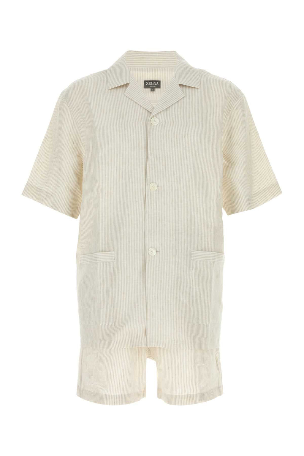 Zegna Men Embroidered Linen Pyjama