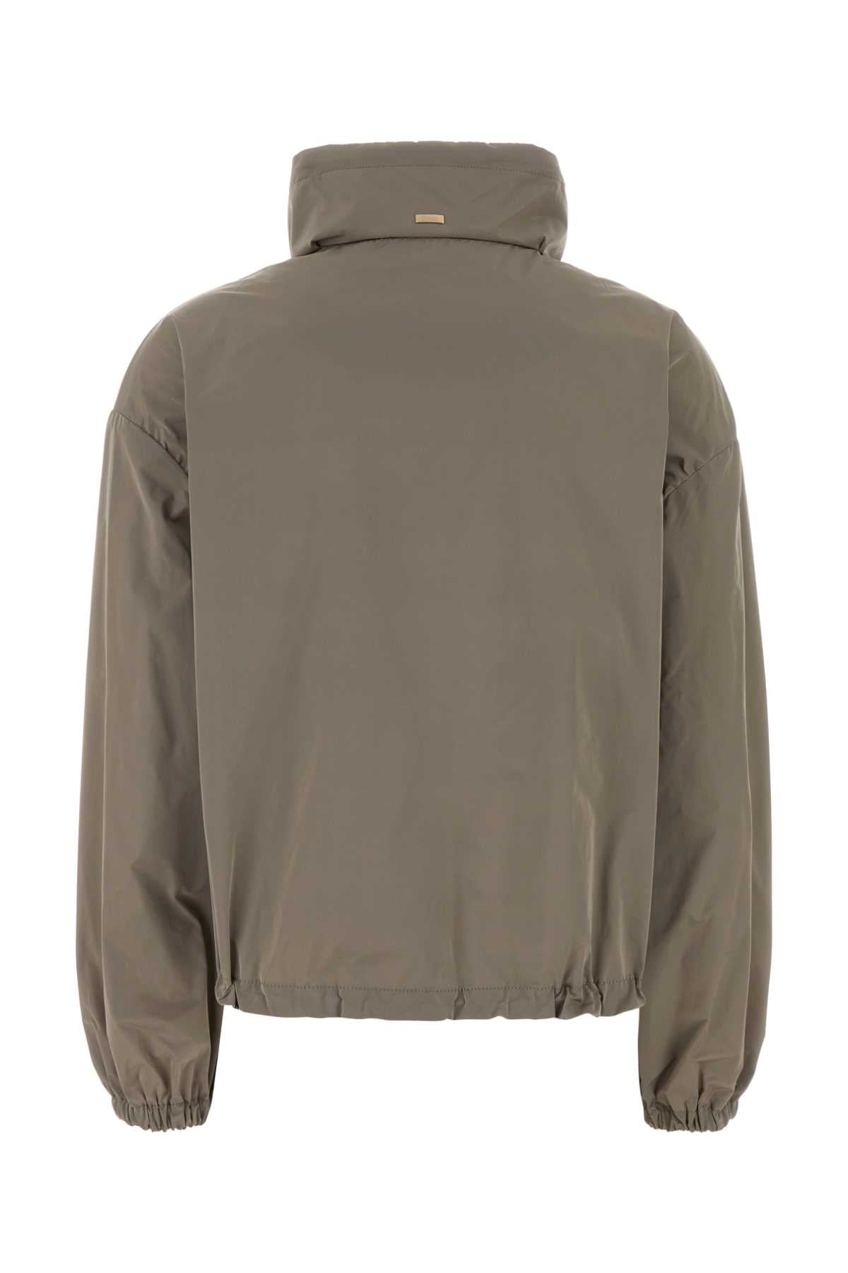 Herno Women Dove Grey Polyester Windbreaker