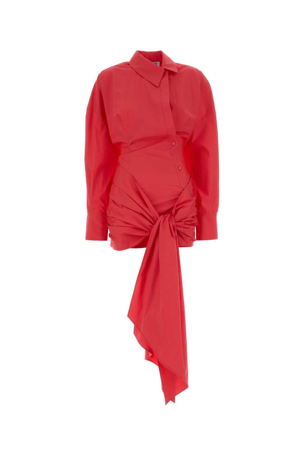 The Attico Women Coral Poplin Shirt Dress