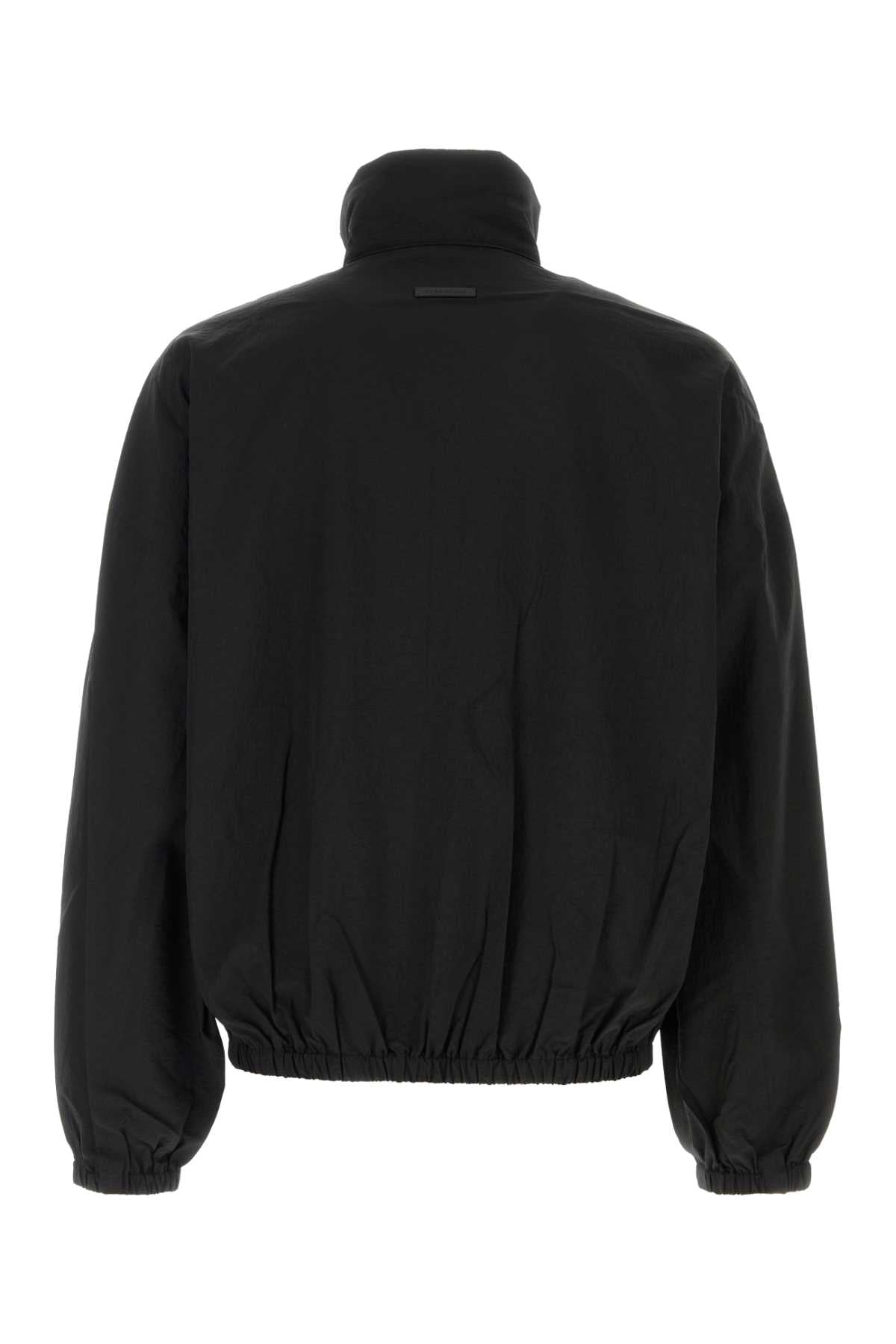 Fear Of God Men Black Nylon Bomber Jacket