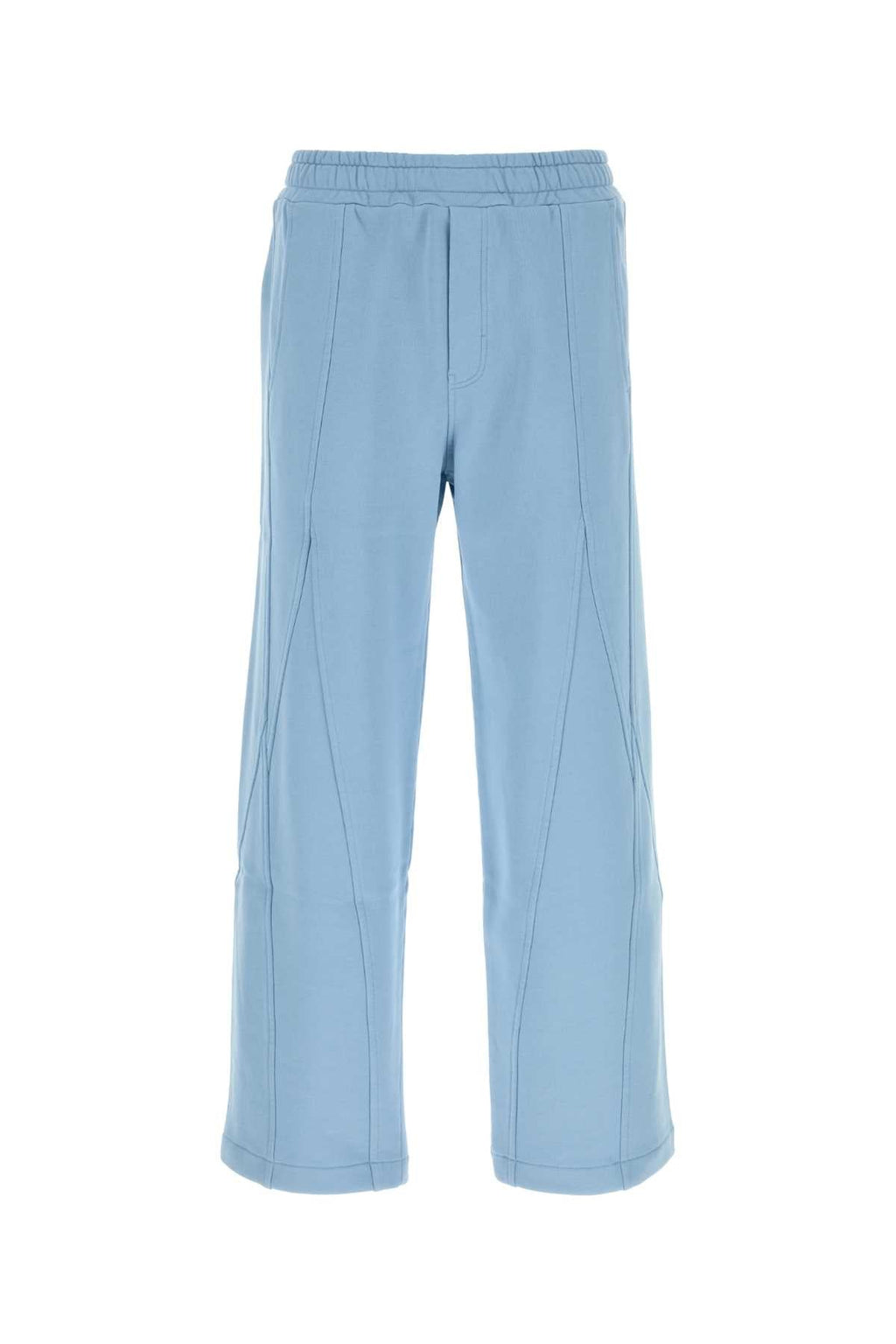 Dolce & Gabbana Men Light Blue Cotton Joggers