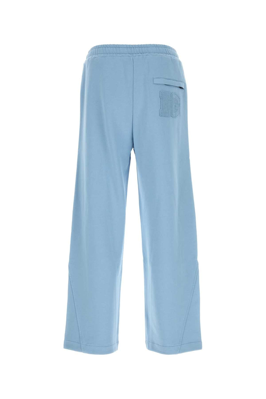 Dolce & Gabbana Men Light Blue Cotton Joggers