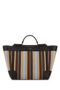 Dolce & Gabbana Men Embroidered Fabric Sicily Shopping Bag