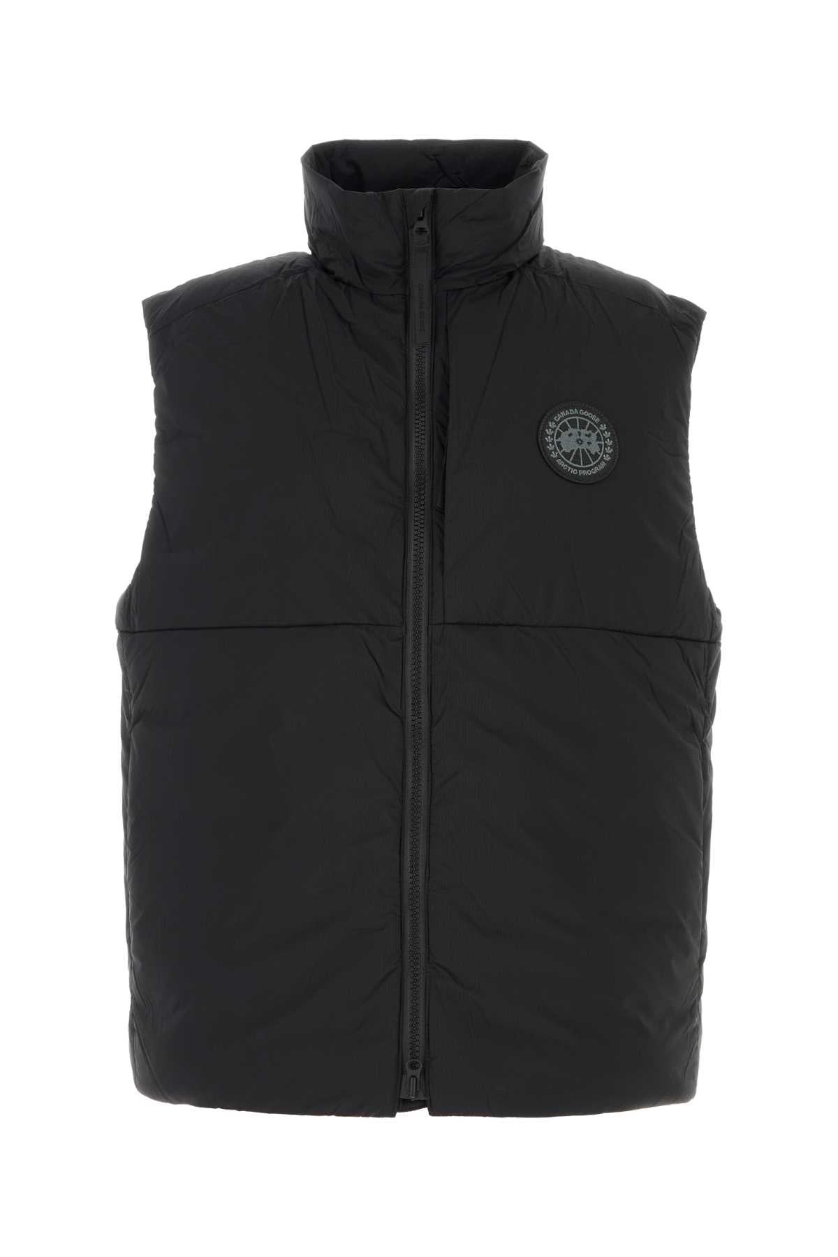 Canada Goose Men Black Nylon Sleeveless Lodge Down Jacket