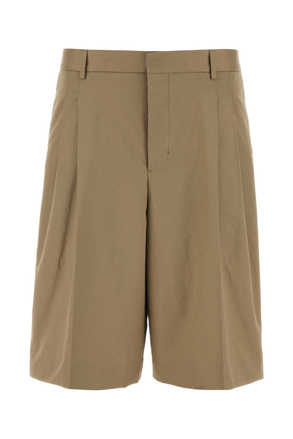 Ami Men Dove Grey Cotton Bermuda Shorts