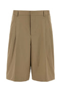 Ami Men Dove Grey Cotton Bermuda Shorts