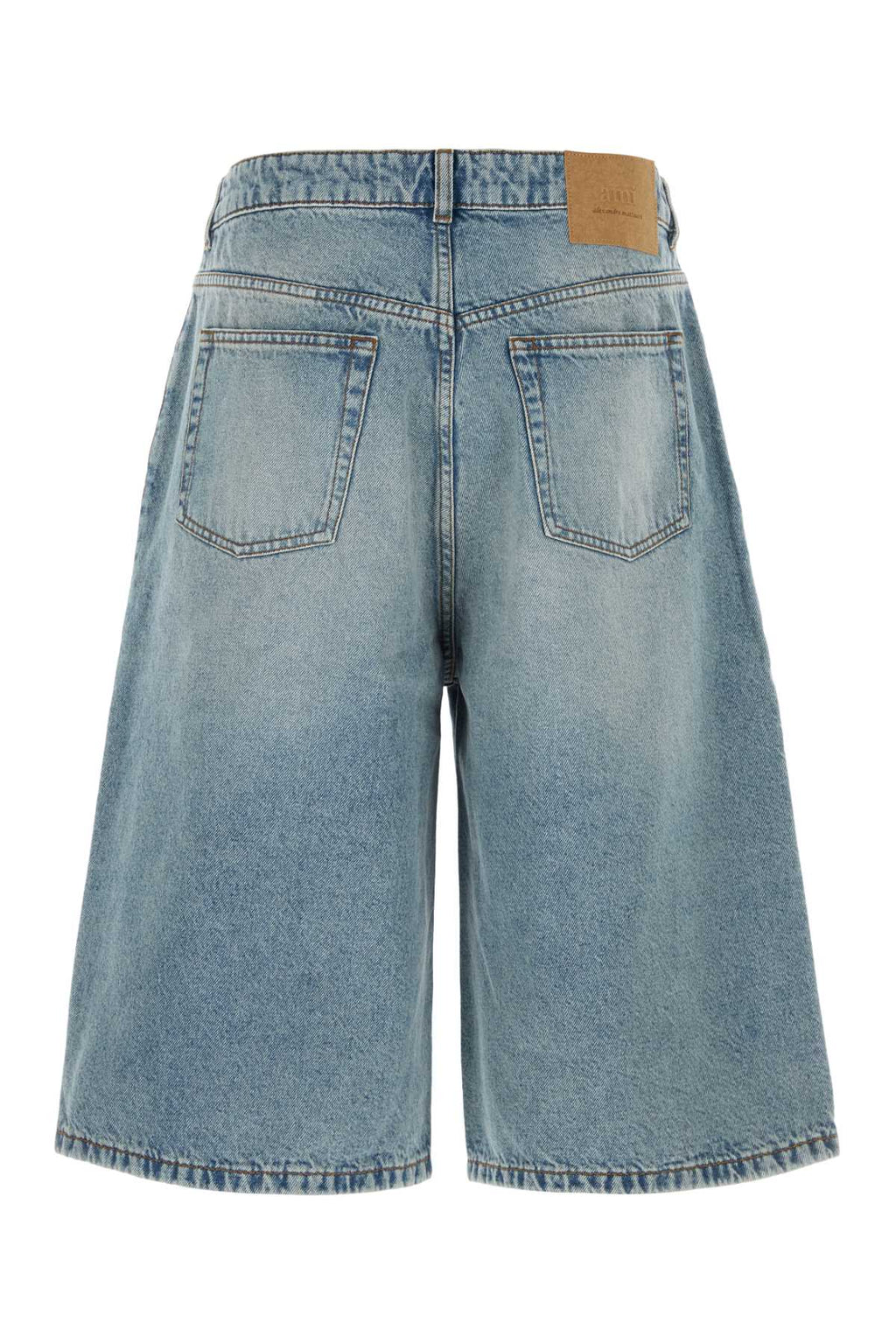 Ami Men Denim Bermuda Shorts