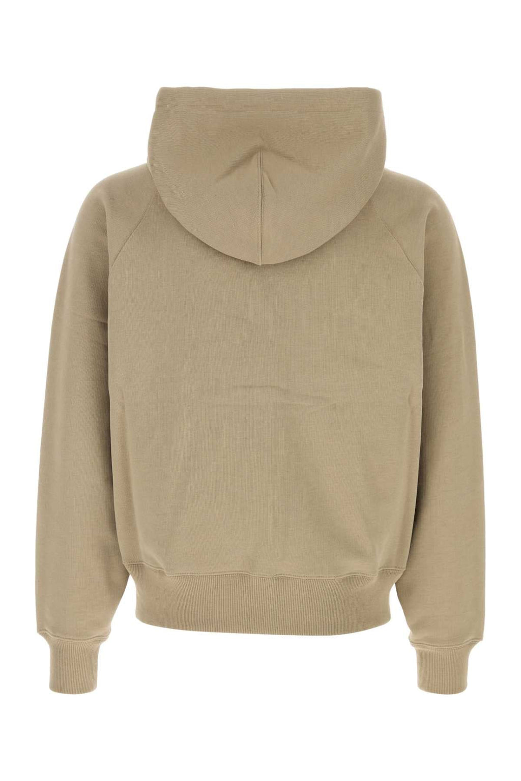 Ami Men Beige Cotton Oversize Sweatshirt