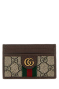 Gucci Men Printed Canvas Card Holder