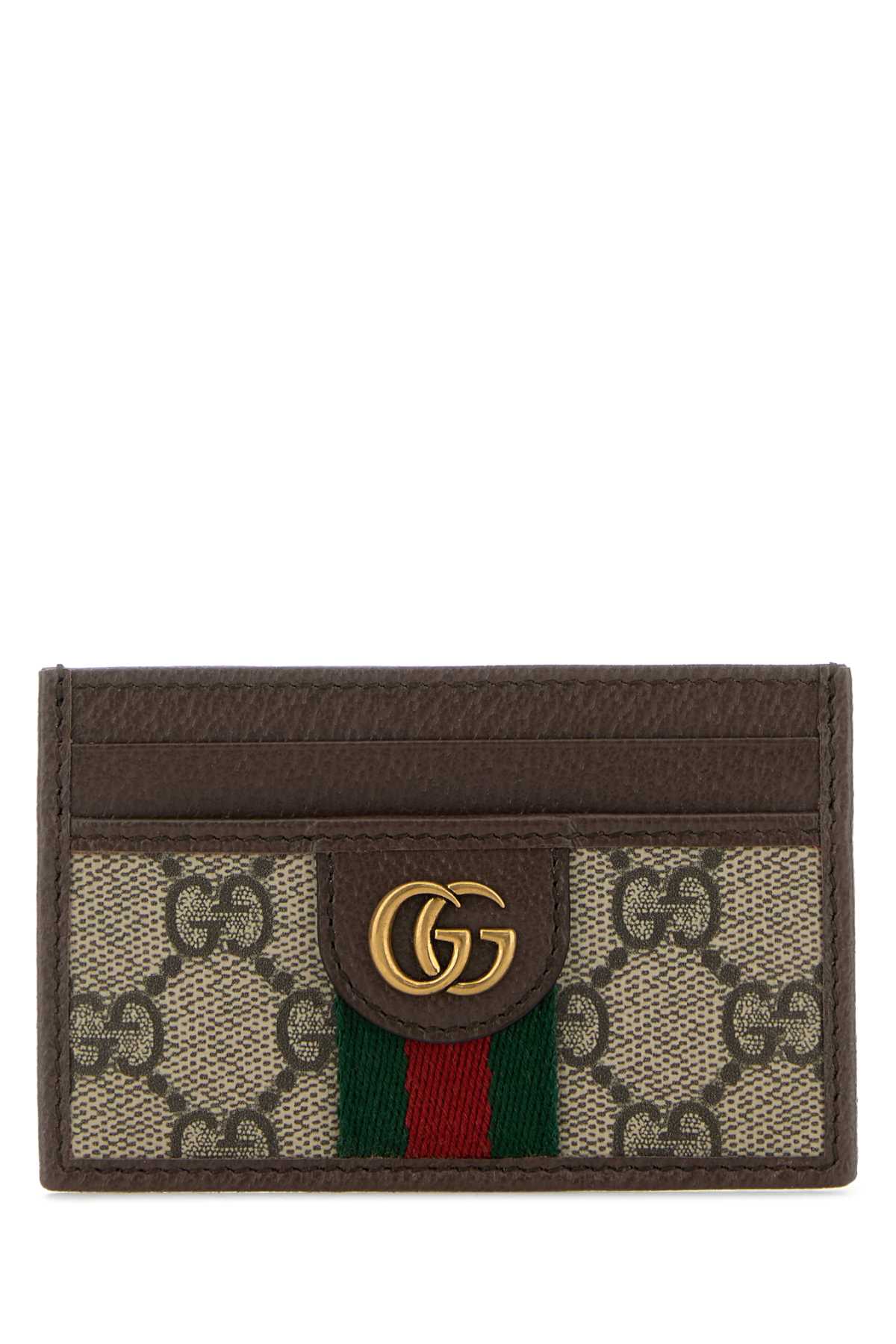 Gucci Men Printed Canvas Card Holder