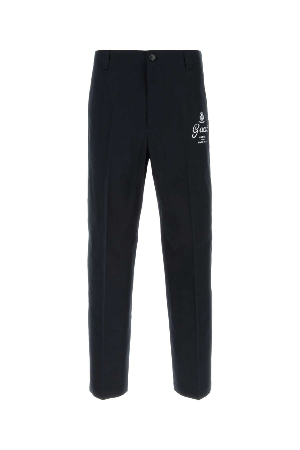 Gucci Men Midnight Blue Twill Pant