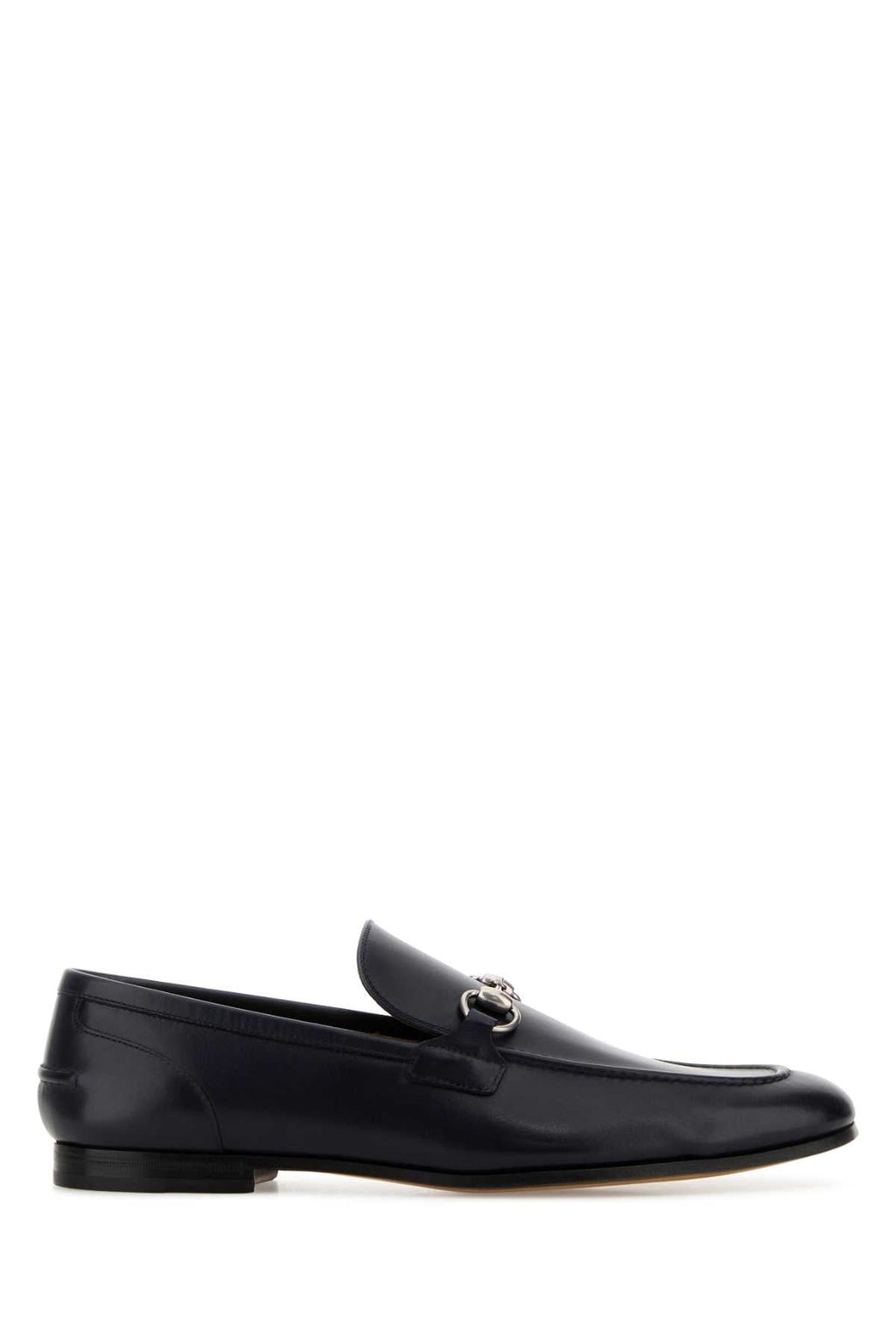 Gucci Men Midnight Blue Leather Loafers