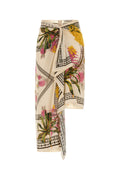Blumarine Women Printed Twill Skirt