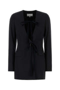 Maison Margiela Women Slate Wool Blazer