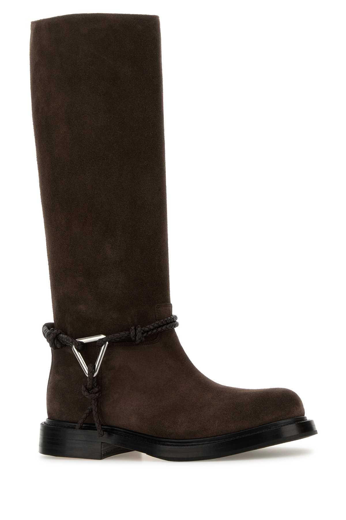 Bottega Veneta Women Brown Suede James Boots