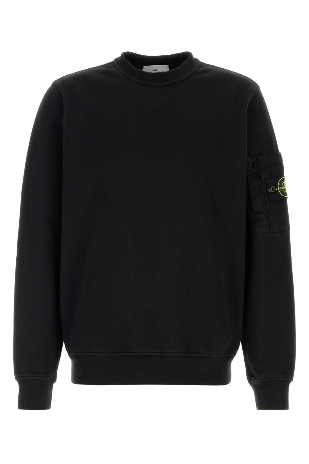Stone Island Men Black Cotton Sweatshirt
