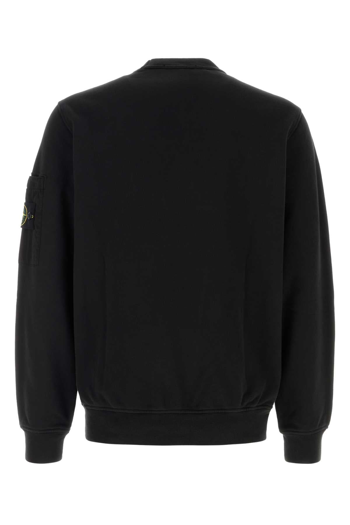 Stone Island Men Black Cotton Sweatshirt