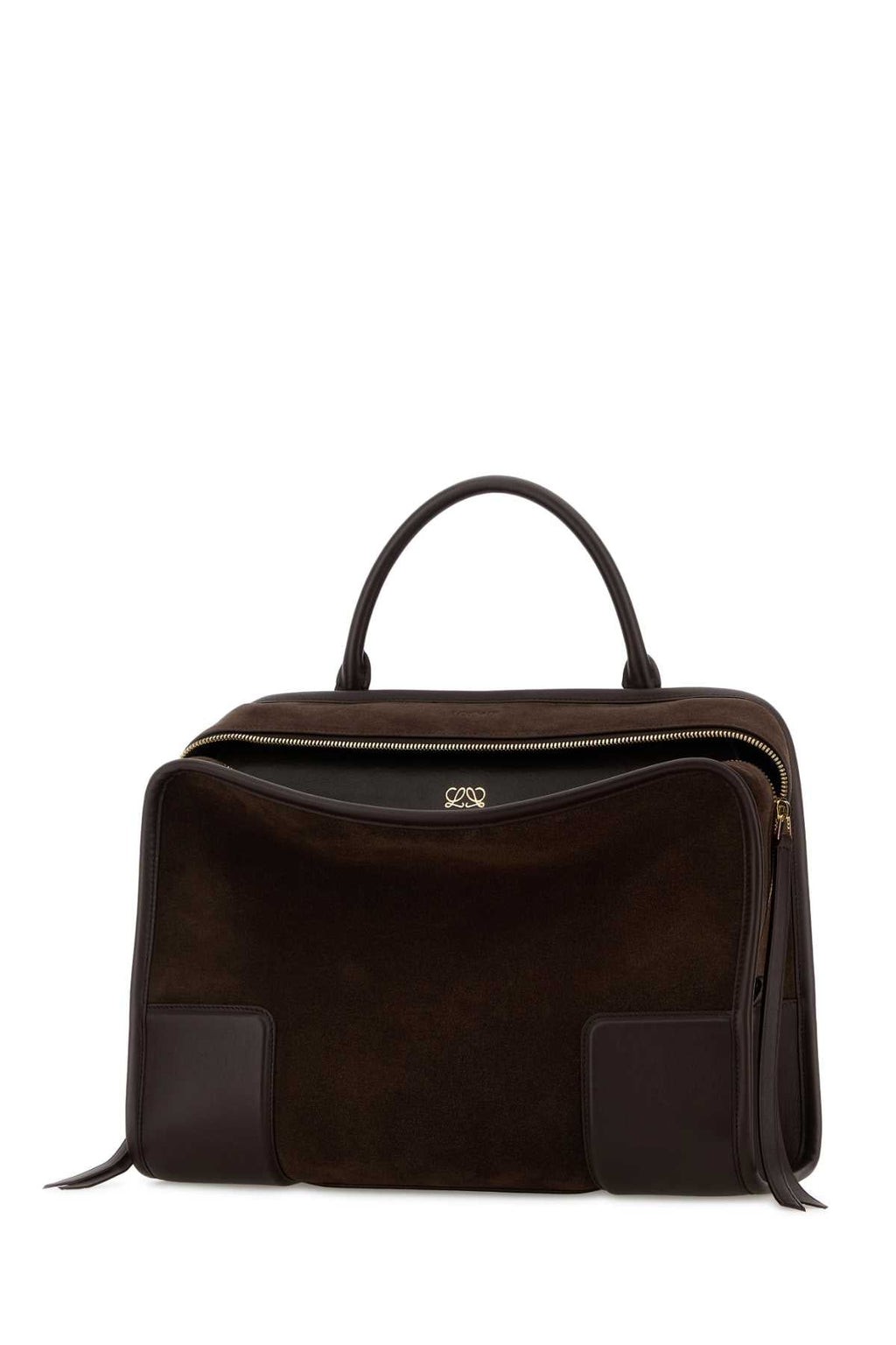 Loewe Women Dark Browns Suede  Amazona 180 Shopping Bag