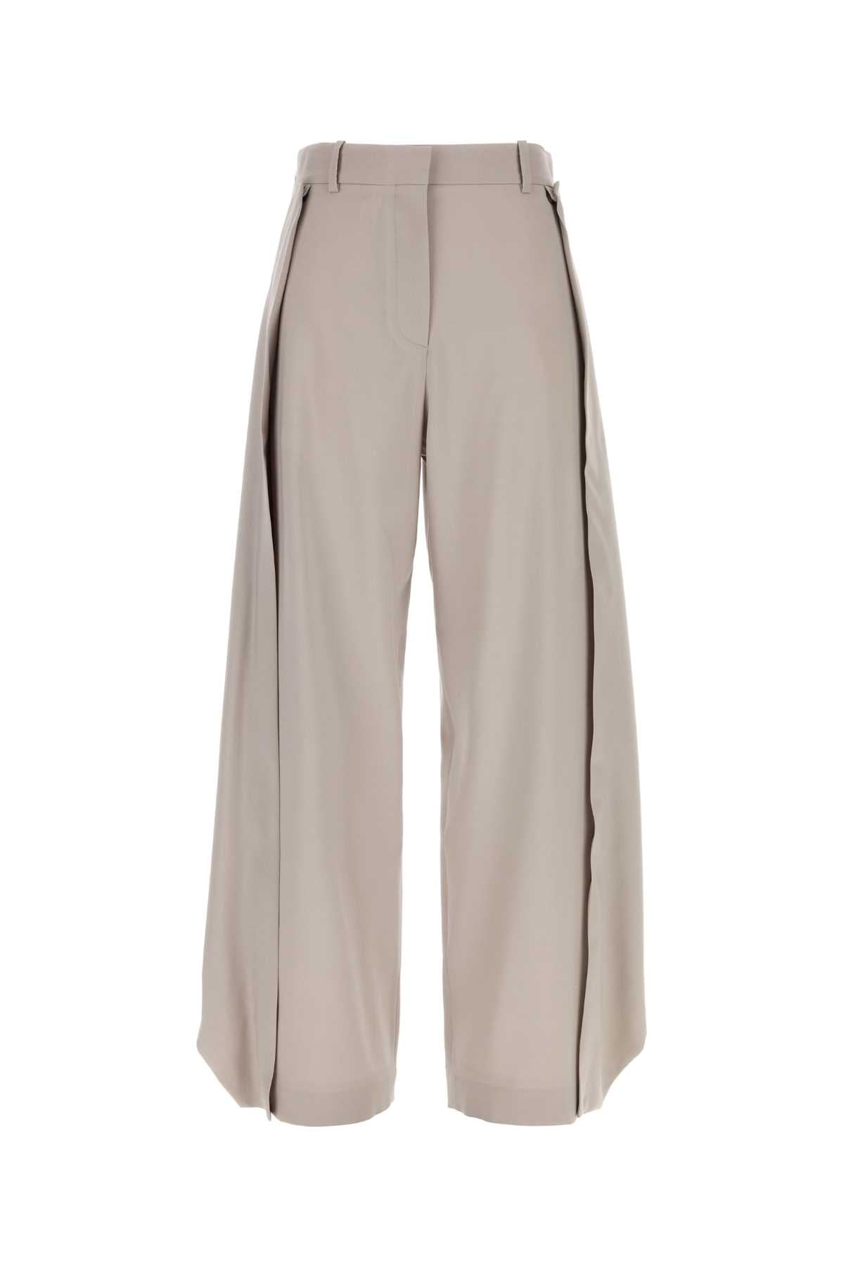 Loewe Women Cappuccino Wool Pant