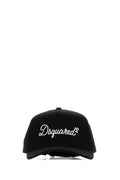 Dsquared Men Black Cotton Baseball Cap