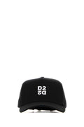 Dsquared Men Black Cotton Baseball Cap