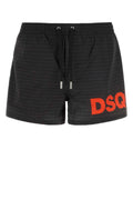 Dsquared Men Printed Polyester Swimming Shorts