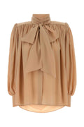 Chloe Women Powder Pink Crepe Blouse