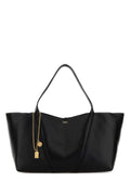 Chloe Women Black Leather East-West Chloe Spin Shopping Bag