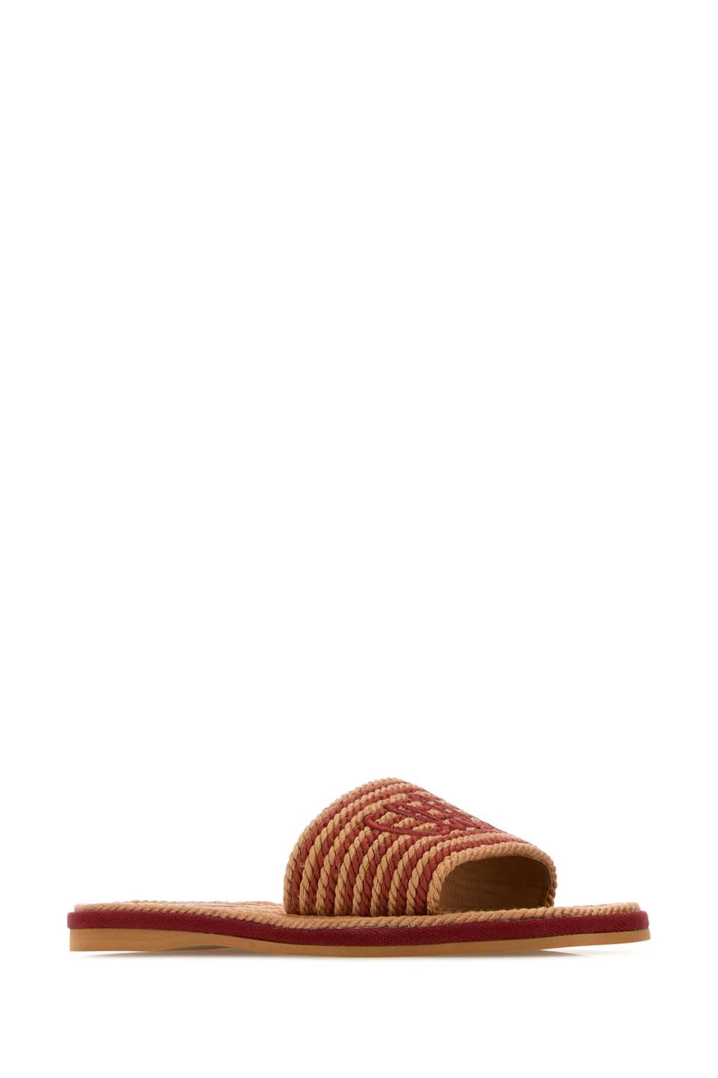 Chloe Women Embroidered Raffia Chloã¨ Sand Slippers
