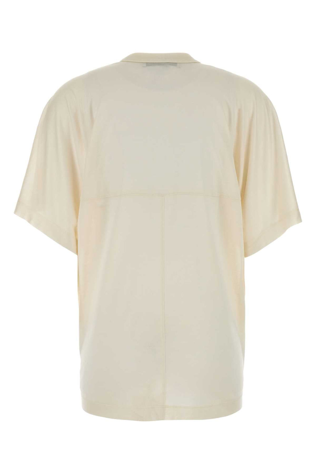 Carven Women Ivory Silk Oversize T-Shirt
