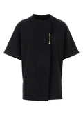Carven Women Black Cotton Oversize T-Shirt